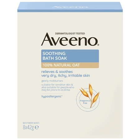 Aveeno, заспокійливий порошок для ванн, 8 х 42 г: ціни та характеристики