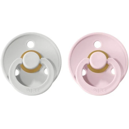 BIBS Colour Natural Cocoa Soothers, возраст 2 года, лазурь/цветок 2 шт.: цены и характеристики