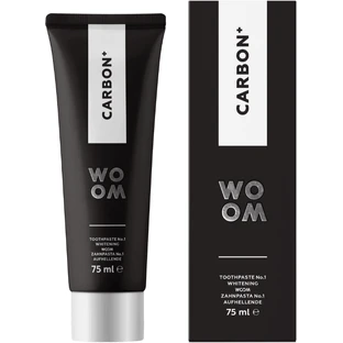 Woom Carbon+ чорна зубна паста 75 мл