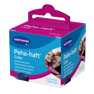 Peha-haft, самоклеящийся, эластичный, синий, 4 см x 4 м, 1 шт.