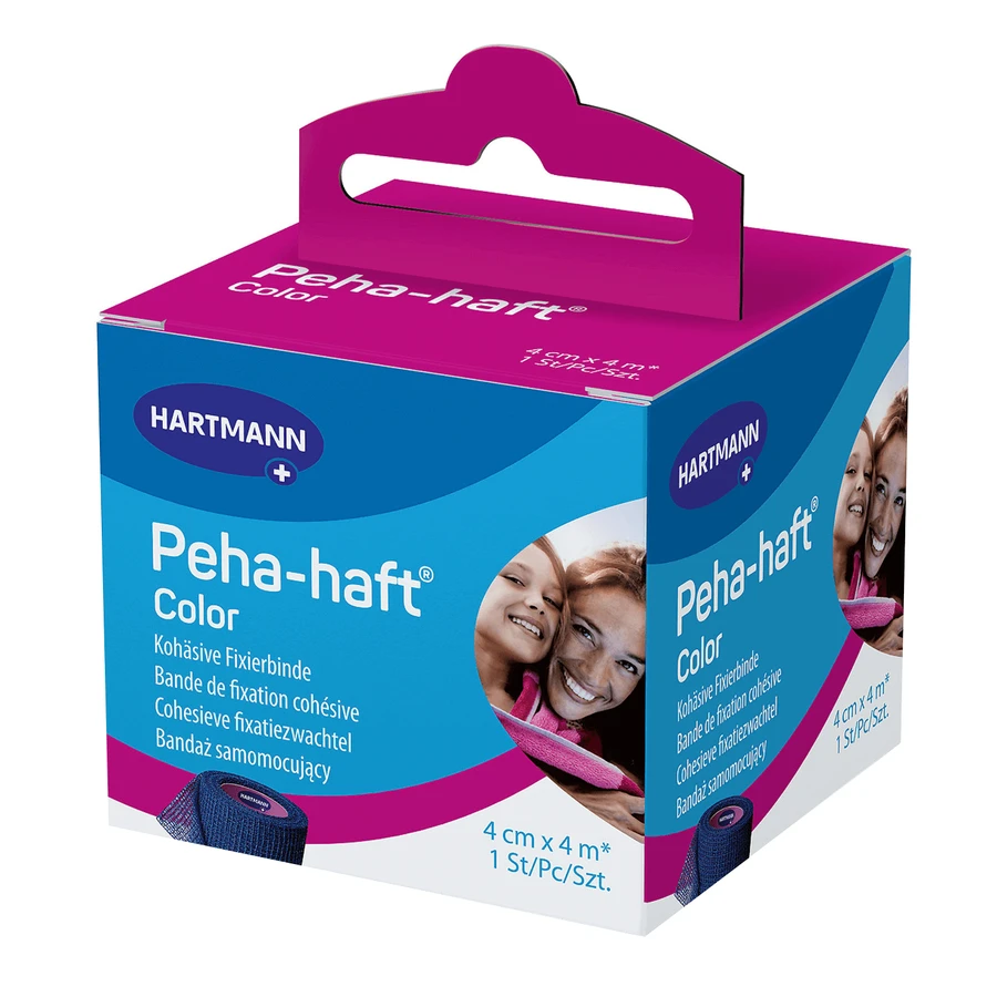Peha-haft, самоклеящийся, эластичный, синий, 4 см x 4 м, 1 шт.: цены и характеристики