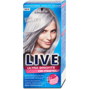 Schwarzkopf Live Live Ultra Ultra Brights 98 Steel Silver, 80 г