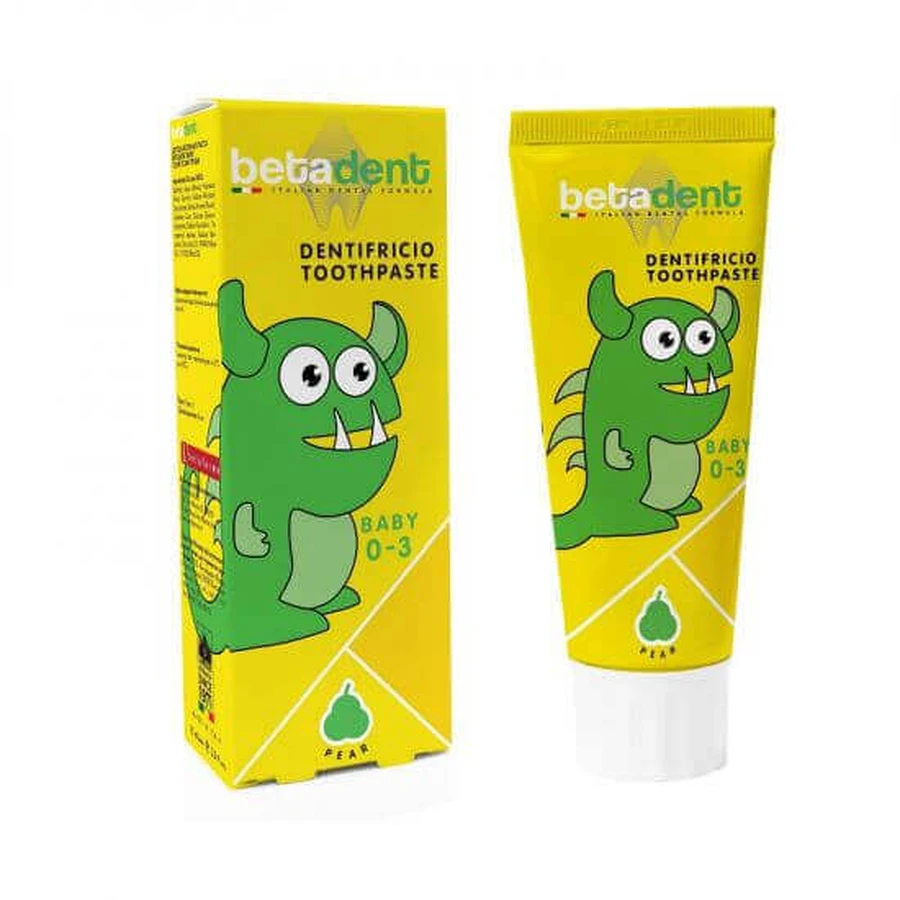 Зубная паста Betadent Baby 0-3 Груша, 75 мл, Бетафарма: цены и характеристики