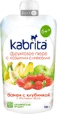 Фруктове пюре з козячими вершками Kabrita Яблучне пюре з бананом і полуницею з 6 місяців 100 г