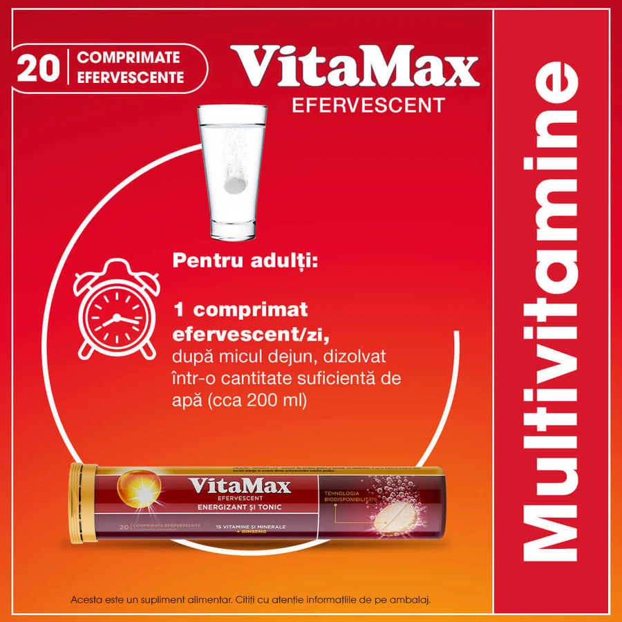 Вітамакс Perrigo Vitamax Effervescent, 2 шт. по 20 шипучих таблеток : ціни та характеристики