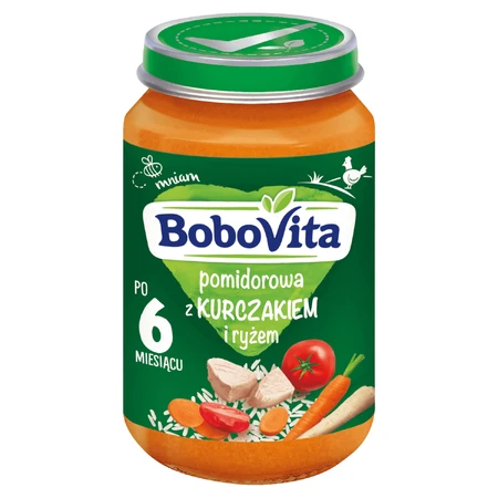 BoboVita Томатный суп с курицей и рисом, после 6 месяцев, 190 г: цены и характеристики