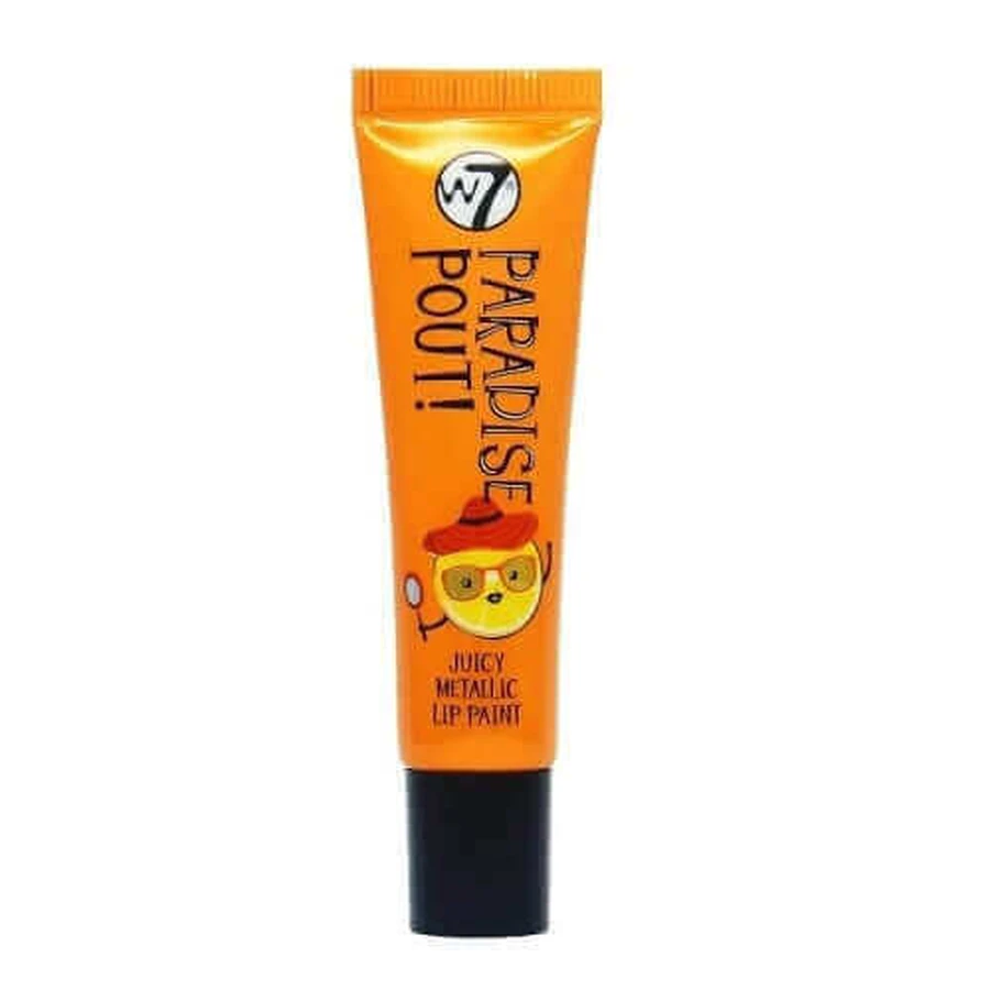 Помада-металлик, W7, Paradise Pout Juicy, Outrageous Orange, 13 мл: цены и характеристики