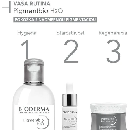 Освітлююча міцелярна вода Bioderma Pigmentbio H2O для шкіри з пігментними плямами 250 мл: ціни та характеристики