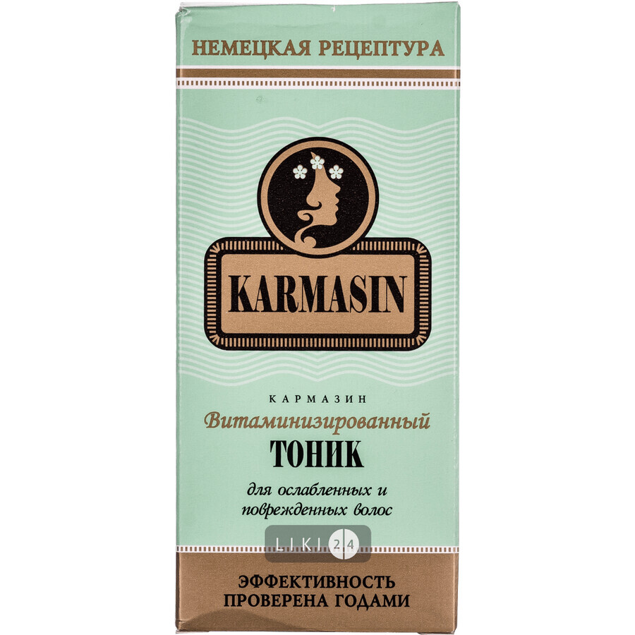 Тонік Karmasin Вітамінізований для ослабленого і пошкодженого волосся, 100 мл: ціни та характеристики