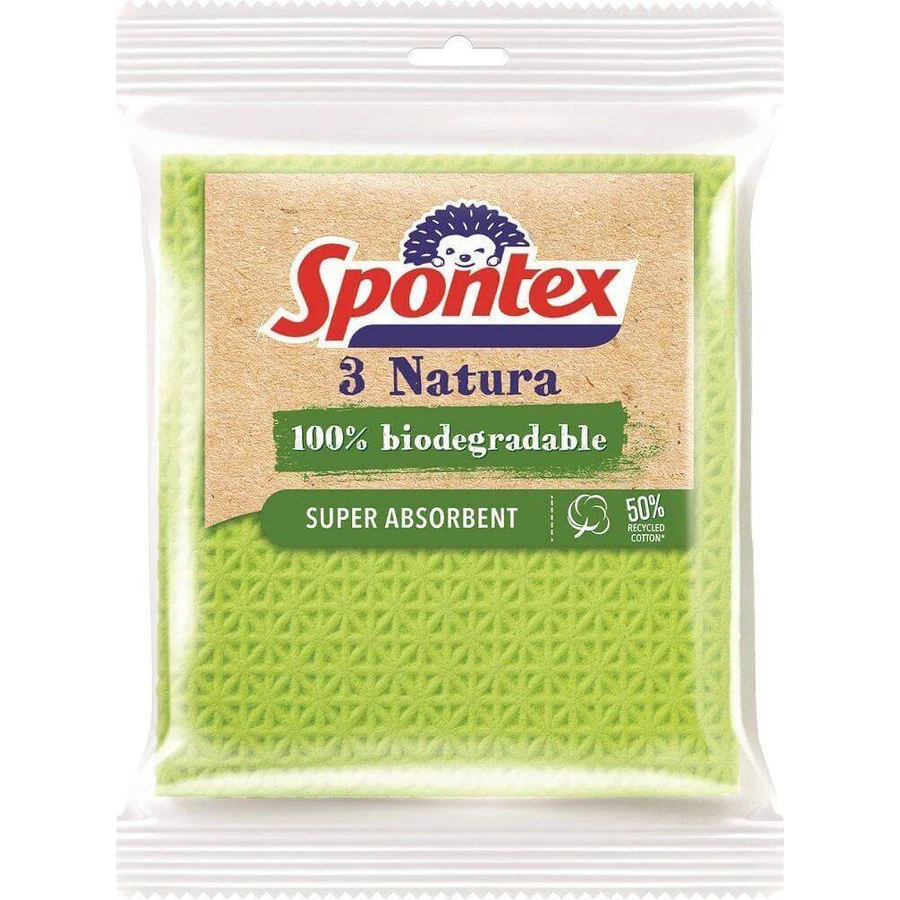 Губчатая салфетка Spontex Natura 3 шт: цены и характеристики