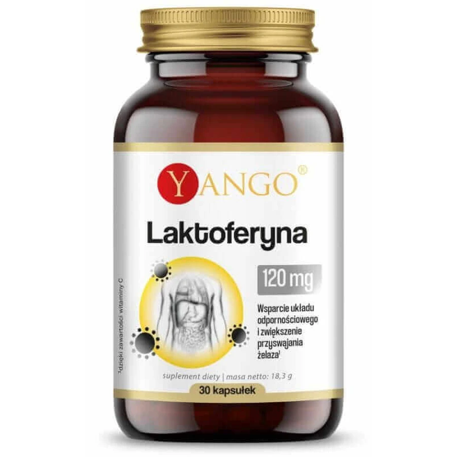 Лактоферрин 120 мг с витамином С - 30 капсул Yango: цены и характеристики