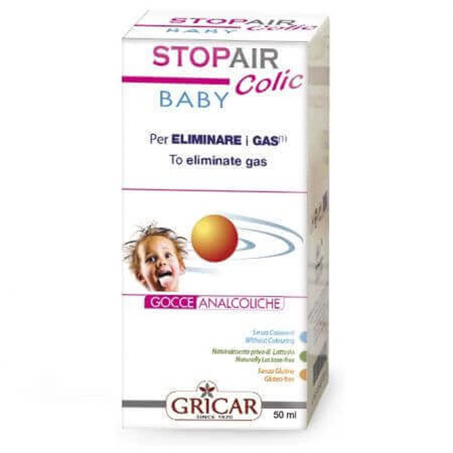 Сироп от колик Stopair Baby Colic, 50 мл, Gricar: цены и характеристики