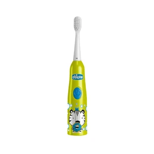 Детская электрическая зубная щетка Тигренок, + 3 года, Chicco