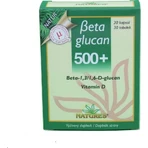 NATURES Бетаглюкан 500+ 1×30 капсул, дієтична добавка: ціни та характеристики
