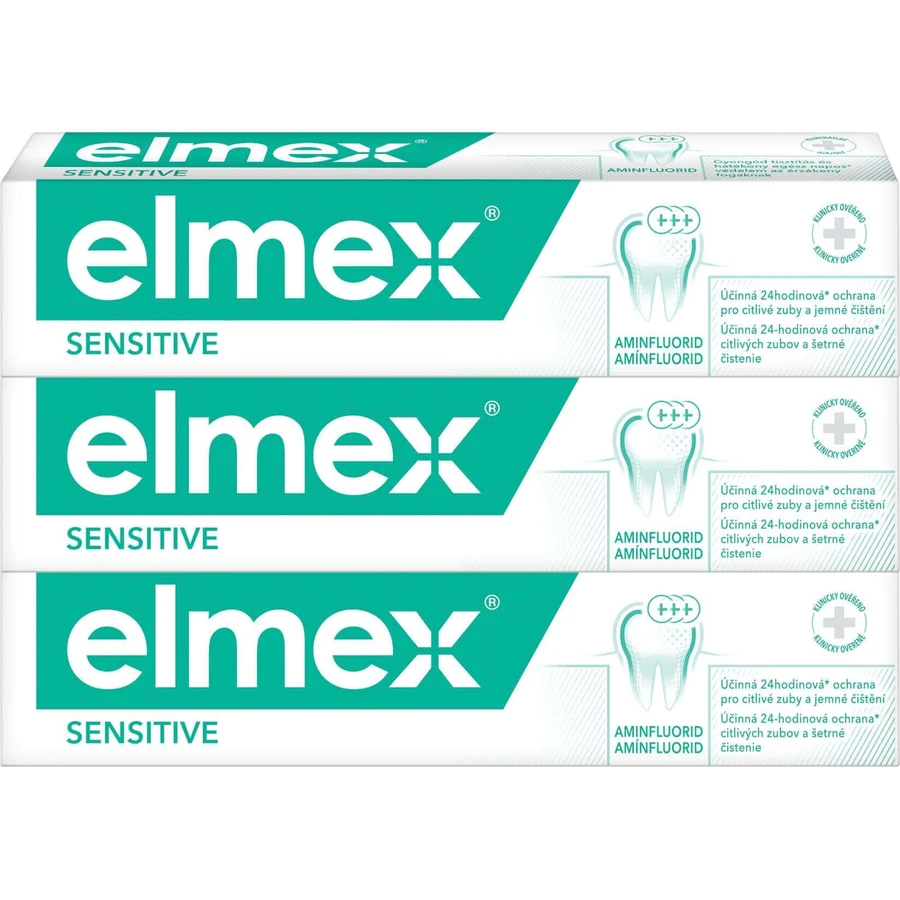 Elmex Sensitive Зубная паста для чувствительных зубов 3 x 75 мл: цены и характеристики