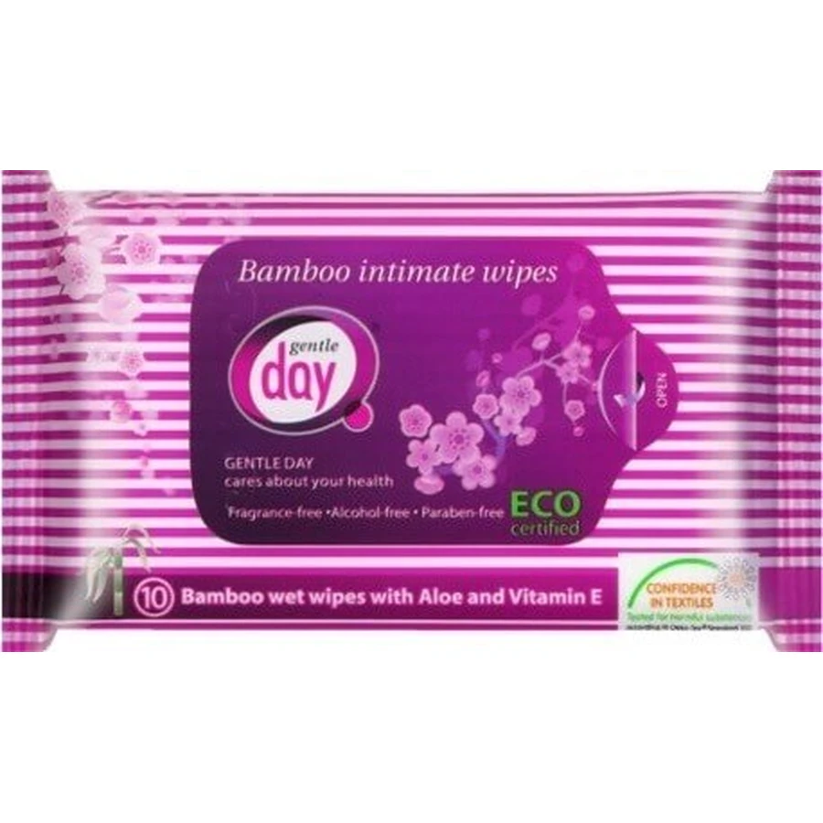 Ніжні інтимні серветки Gentle Day Bamboo Intimate 1×10 шт, Інтимні серветки: ціни та характеристики