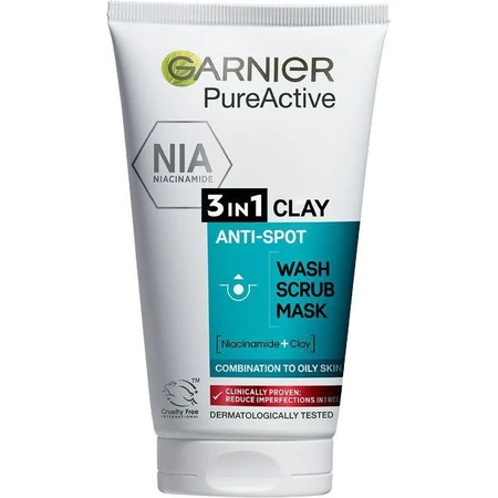 Garnier Skin Naturals Чистий очищувальний скраб 3 в 1, 150 мл: ціни та характеристики