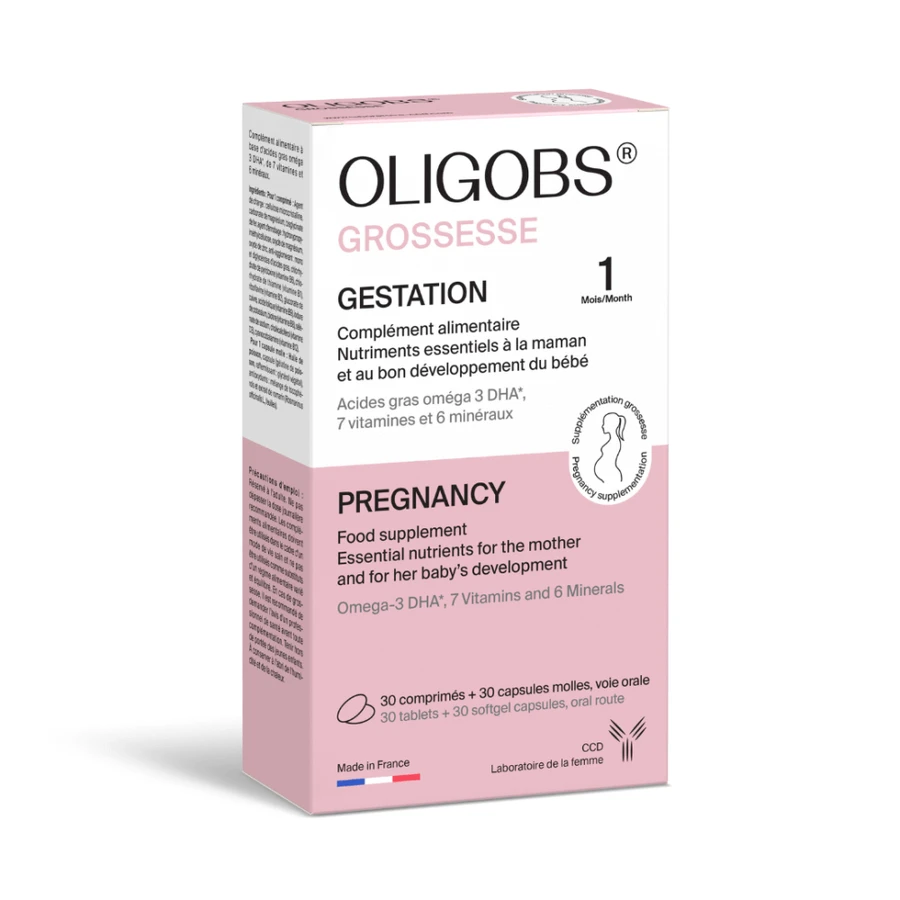 Oligobs Prenatal Omega 3 Laboratoire CCD, 30 таблеток + 30 капсул: цены и характеристики