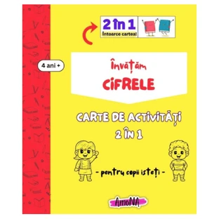 Activity Book 2in1 Учим цифры, +4 года, Amona