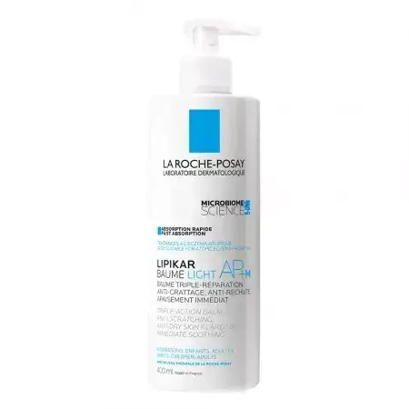 La Roche-Posay Lipikar Baume Light AP+M бальзам потрійної дії проти сухих плям, 400 мл: ціни та характеристики