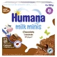 Humana Milk Minis Dessert, шоколадный пудинг, после 10 месяцев, 4 х 100 г