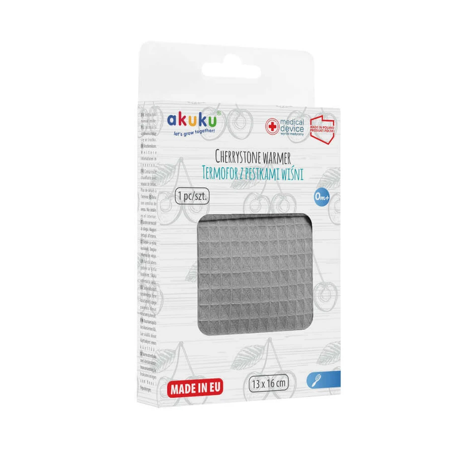 AKUKU, джакузи из виноградных косточек, 13 см x 16 см, серый, 1 штука ДЕФЕКТИРОВАННАЯ УПАКОВКА: цены и характеристики