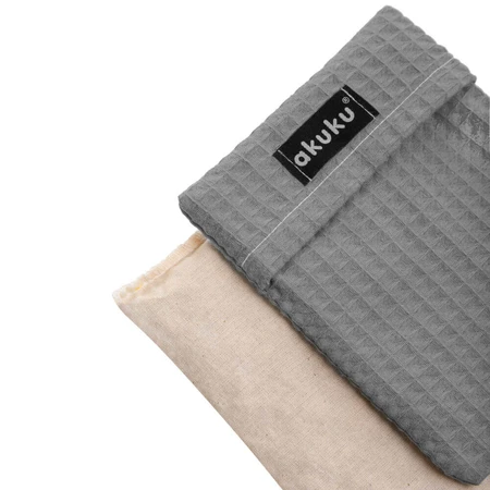 AKUKU, джакузи из виноградных косточек, 13 см x 16 см, серый, 1 штука ДЕФЕКТИРОВАННАЯ УПАКОВКА: цены и характеристики
