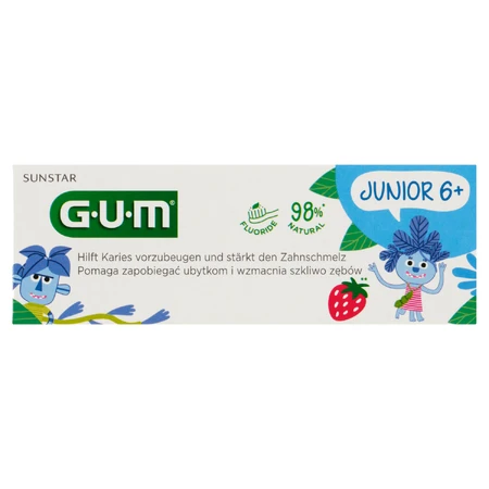 Sunstar GUM Junior, зубная паста для детей 6+, 50 мл: цены и характеристики