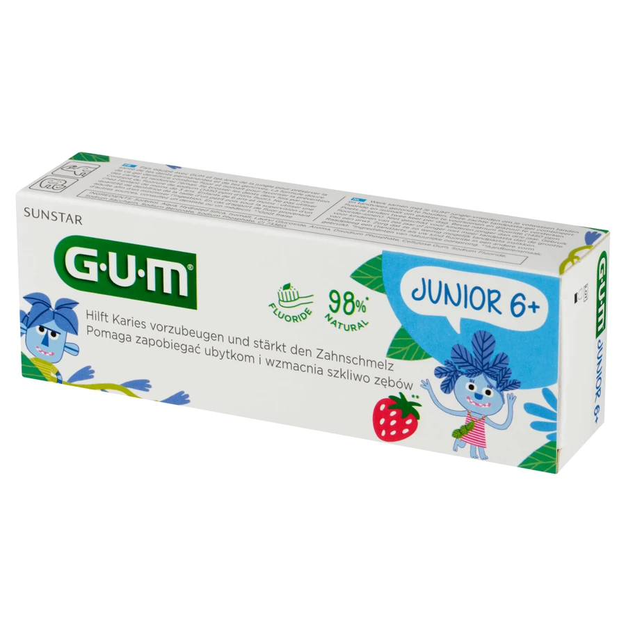 Sunstar GUM Junior, зубная паста для детей 6+, 50 мл: цены и характеристики