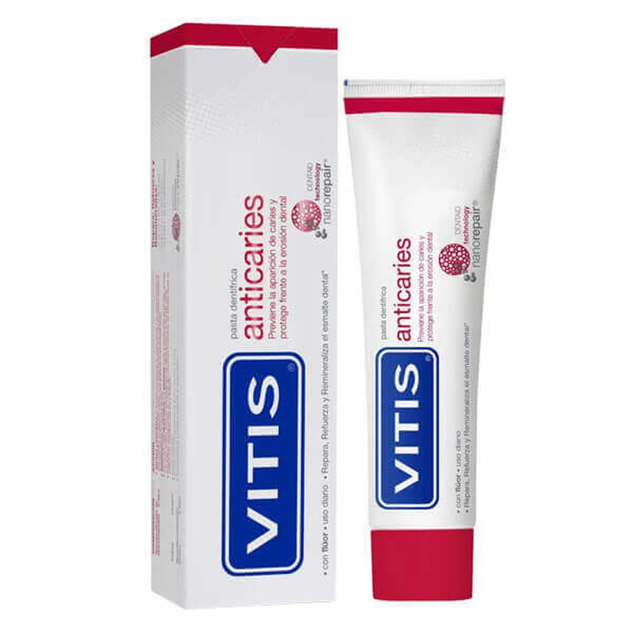 Vitis Anticaries, зубная паста против кариеса, со вкусом мифа, 100 мл: цены и характеристики