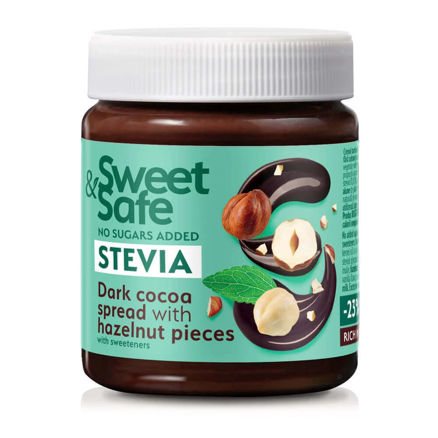 Sweet&Safe подслащенный стевией насыщенный крем с какао и фундуком, 220 г, Sly Nutritia: цены и характеристики