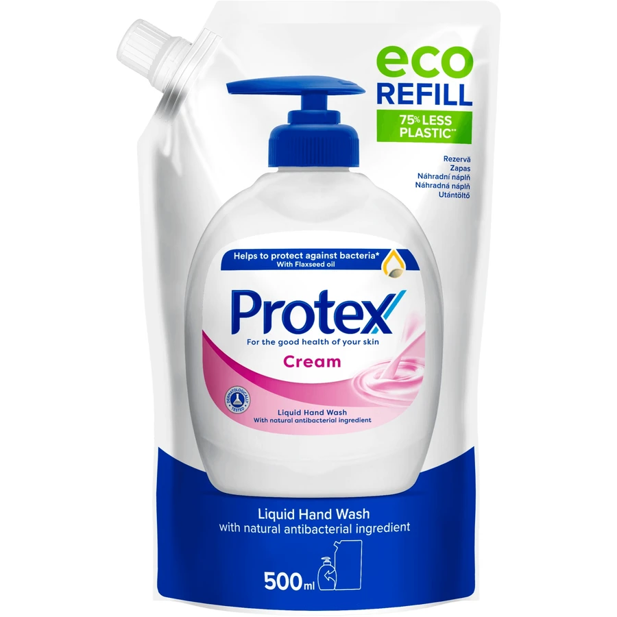 Рідке мило Protex Cream з натуральним антибактеріальним захистом 500 мл поповнення: ціни та характеристики
