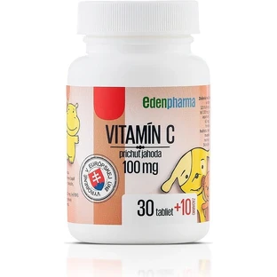 EDENPharma ВИТАМИН С 100 мг со вкусом клубники 1×40 табл, 30+10 бесплатно