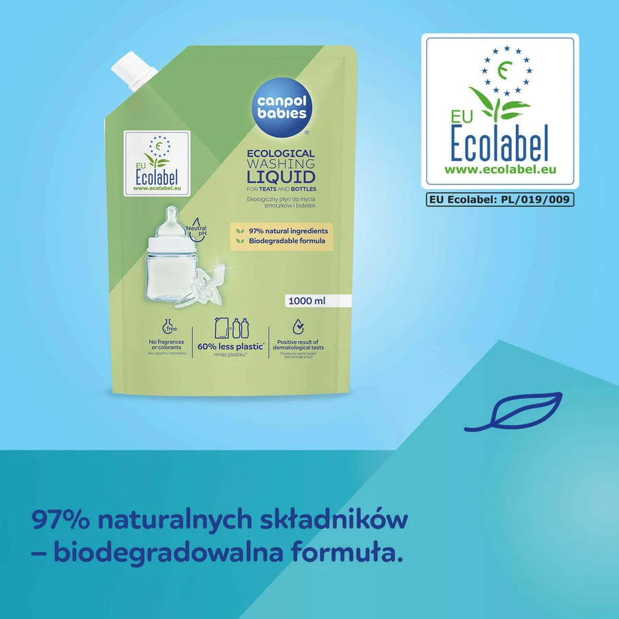 Canpol Babies, Екологічно чиста рідина для миття пляшечок, запасна, 1 л: ціни та характеристики