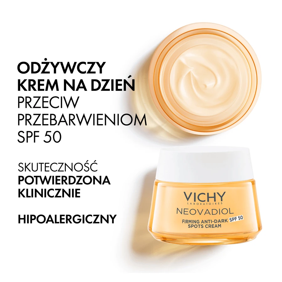 Vichy Neovadiol Postmenopausal Дневной крем против гиперпигментации SPF50, 50 мл: цены и характеристики