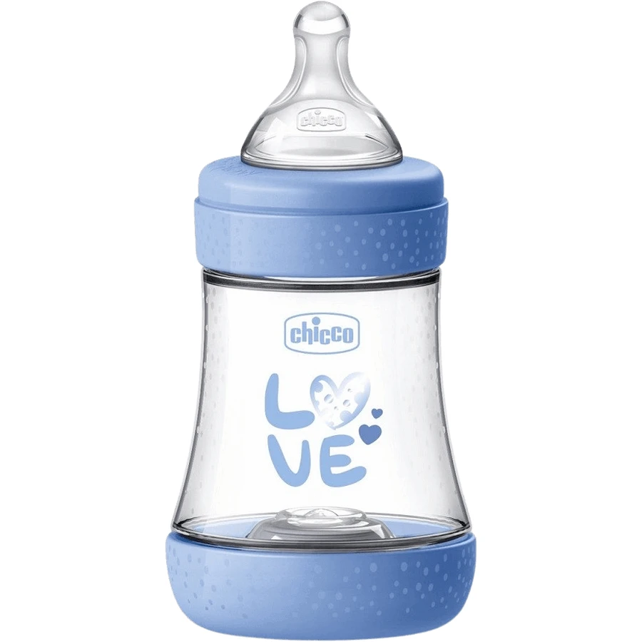 Пляшечка Chicco Дитяча пляшечка Perfect5 силіконова, синя 150 мл: ціни та характеристики