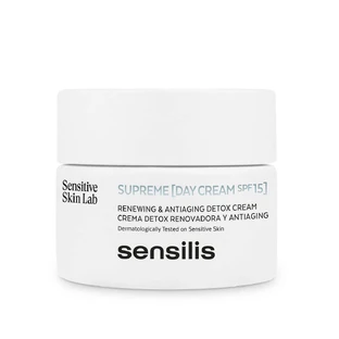 Набір Sensilis Supreme Renewing&Detox, денний крем, SPF15, 50 мл + крем для повік, 25 мл