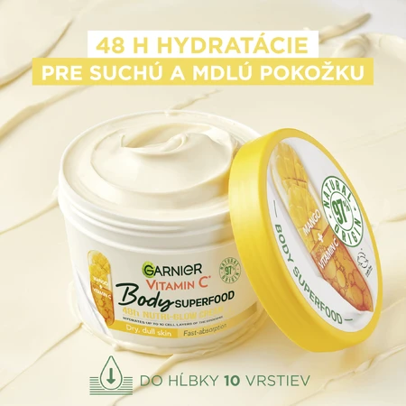 Крем для тіла Garnier Body Food Сяйво манго + вітамін С, 380 мл: ціни та характеристики