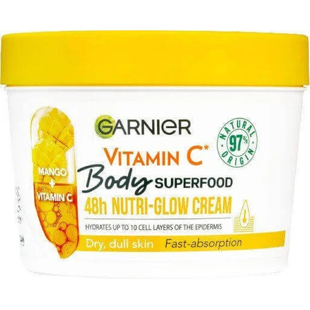 Крем для тіла Garnier Body Food Сяйво манго + вітамін С, 380 мл: ціни та характеристики