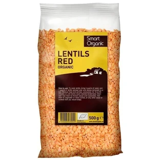 Красная чечевица Эко, 500 г, Dragon Superfoods