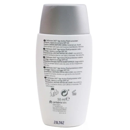 Сонцезахисний флюїд Cantabria Labs Age Active Heliocare 360 SPF 50, 50 мл: ціни та характеристики