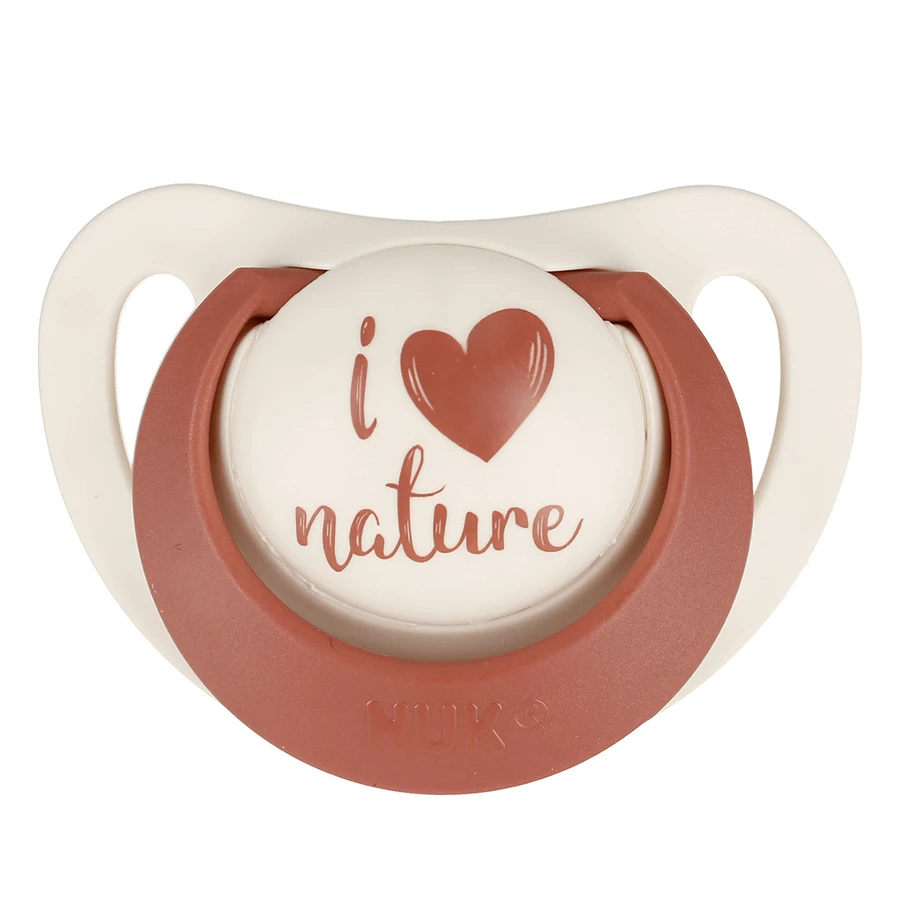 NUK For Nature, пустушка, силіконова, анатомічна, червона, 6-18 місяців, 2 шт.: ціни та характеристики