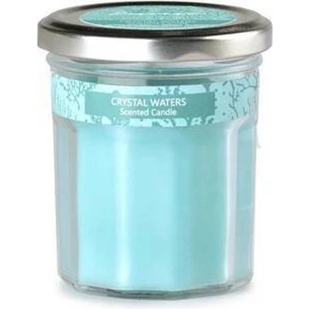 Emocio Зеленое стекло с металлической крышкой Ароматическая свеча Crystal waters 1×1 шт, размер 69 x 85 мм: цены и характеристики