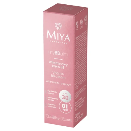 Miya Cosmetics myBBalm Vitamin BB Cream SPF30 01 Light, 30 мл: цены и характеристики