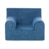 Бархатное кресло для детей, голубое, Twindeco