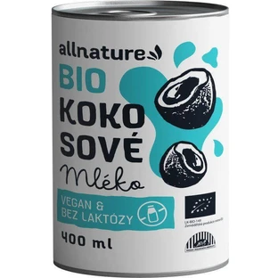Органічне кокосове молоко Allnature 400 мл