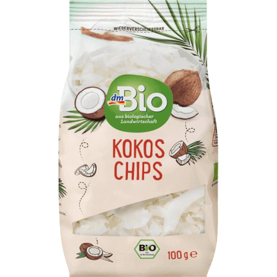Кокосовые чипсы DmBio, 100 г: цены и характеристики