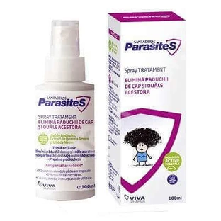 Спрей для лечения вшей Santaderm Parasites, 100 мл, Viva Pharma