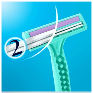 Gillette Simply Venus 2, бритвы, одноразовые, 4 шт + 2 шт бесплатно