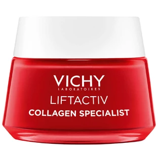 Набор Vichy Liftactiv Collagen Specialist, крем против морщин, 50 мл + ночной крем, 50 мл + косметичка бесплатно